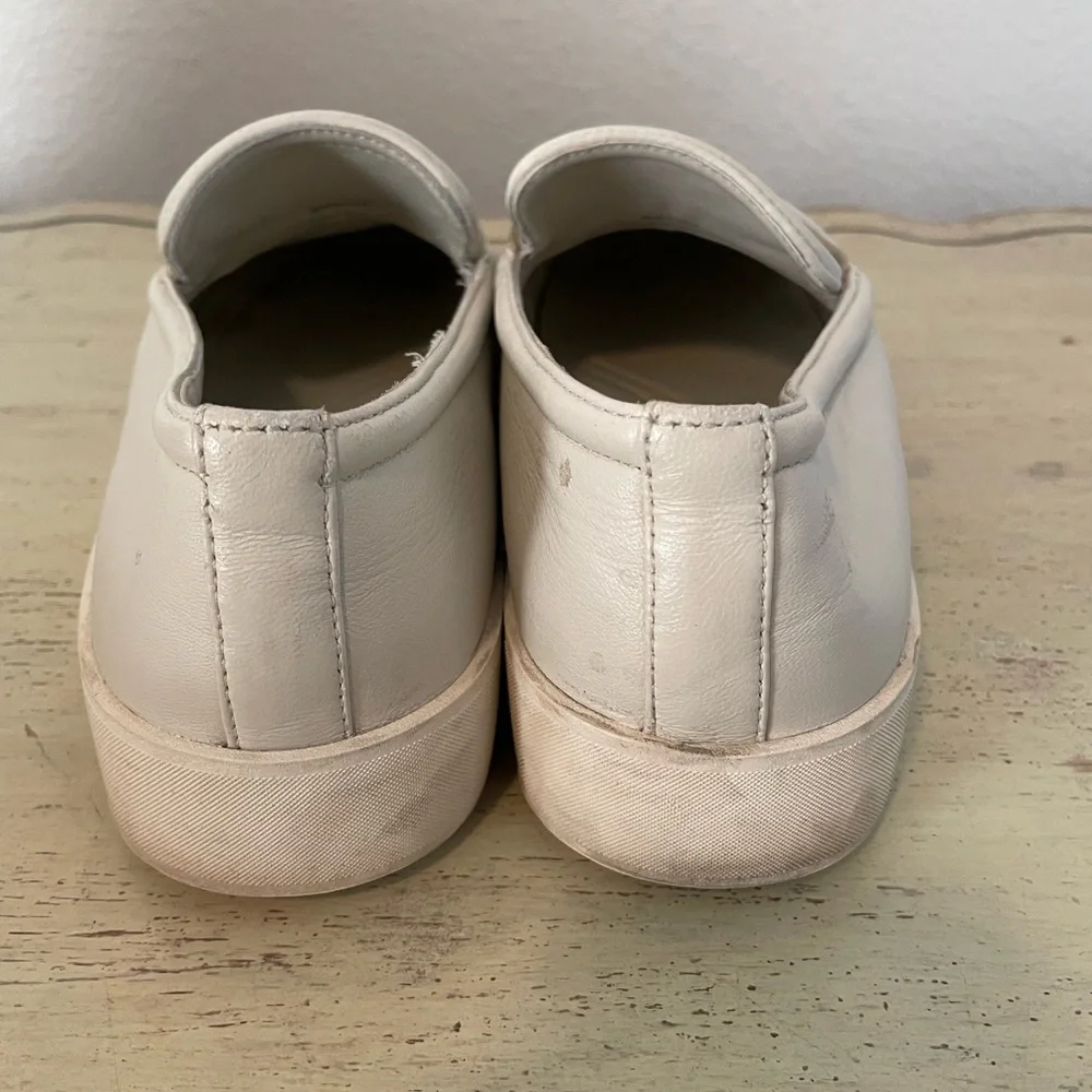 VINCE Ghita‎ Platform Penny Loafer in Off White Size 8 M $230